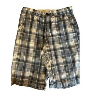 Old Navy Blue Plaid Shorts size 10